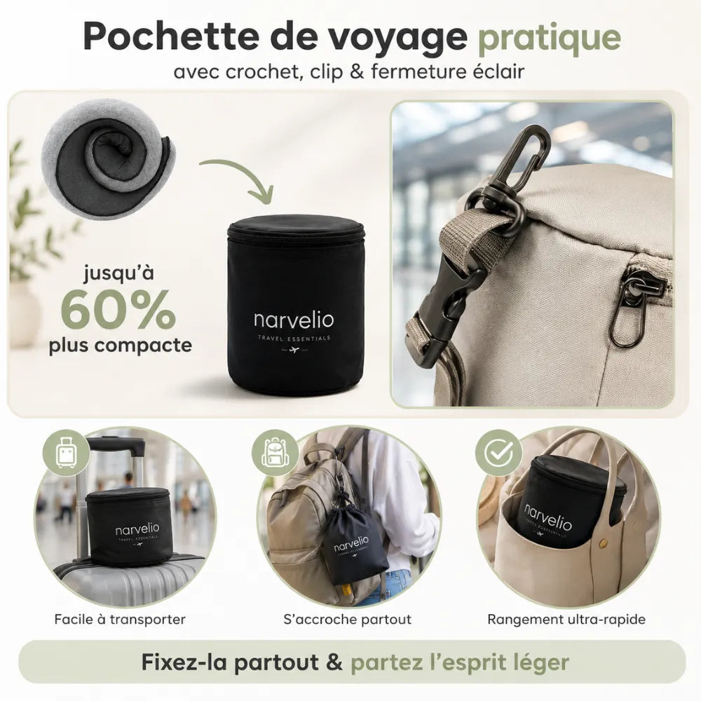 Narvelio® - oreiller de voyage