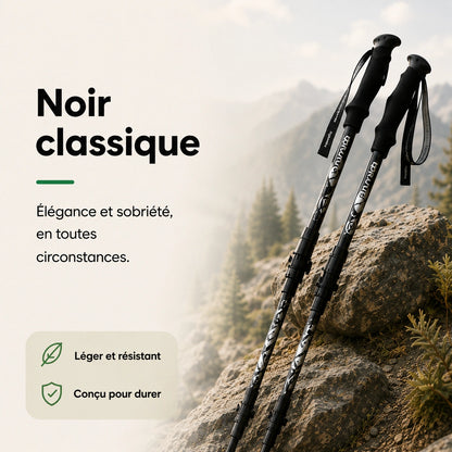 Narvelio® – Bâtons de Marche Pliables pour Soulager les Genoux, Hanches & Dos