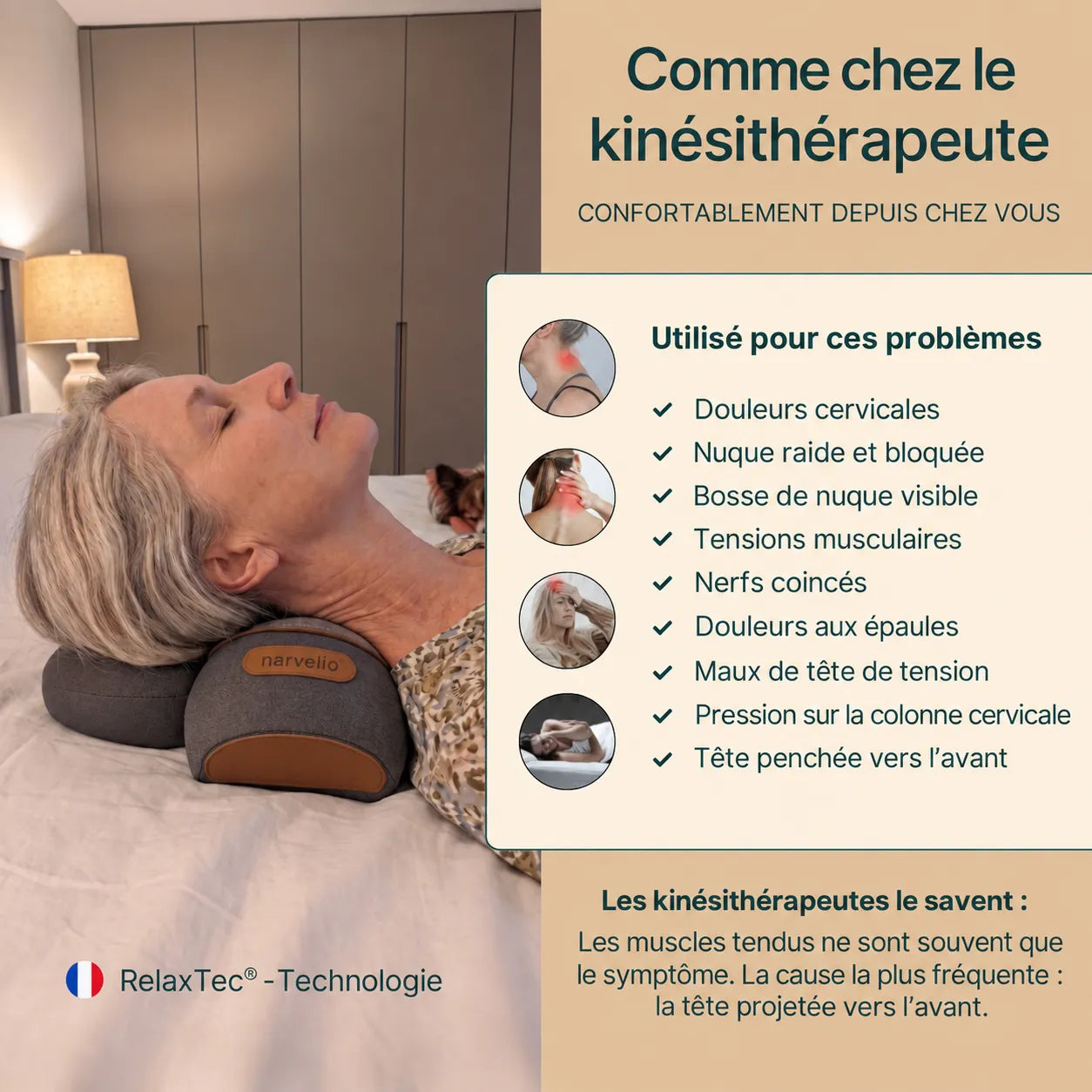 Comme chez le kinésithérapeute, depuis chez vous