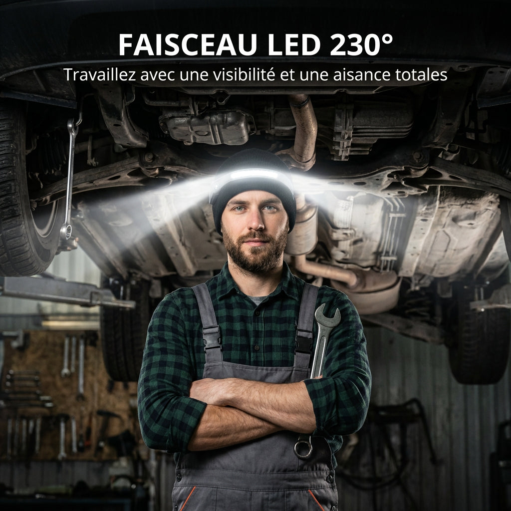 Lampe frontale Narvelio — 5 modes d'éclairage