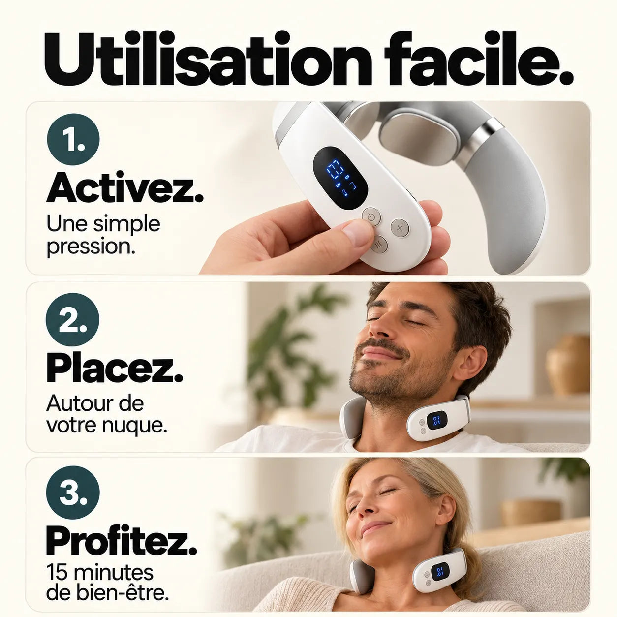 Narvelio® Pro – Appareil de massage cervical