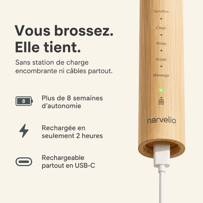 Koa V2 PRO ™ - Brosse à dents sonique durable