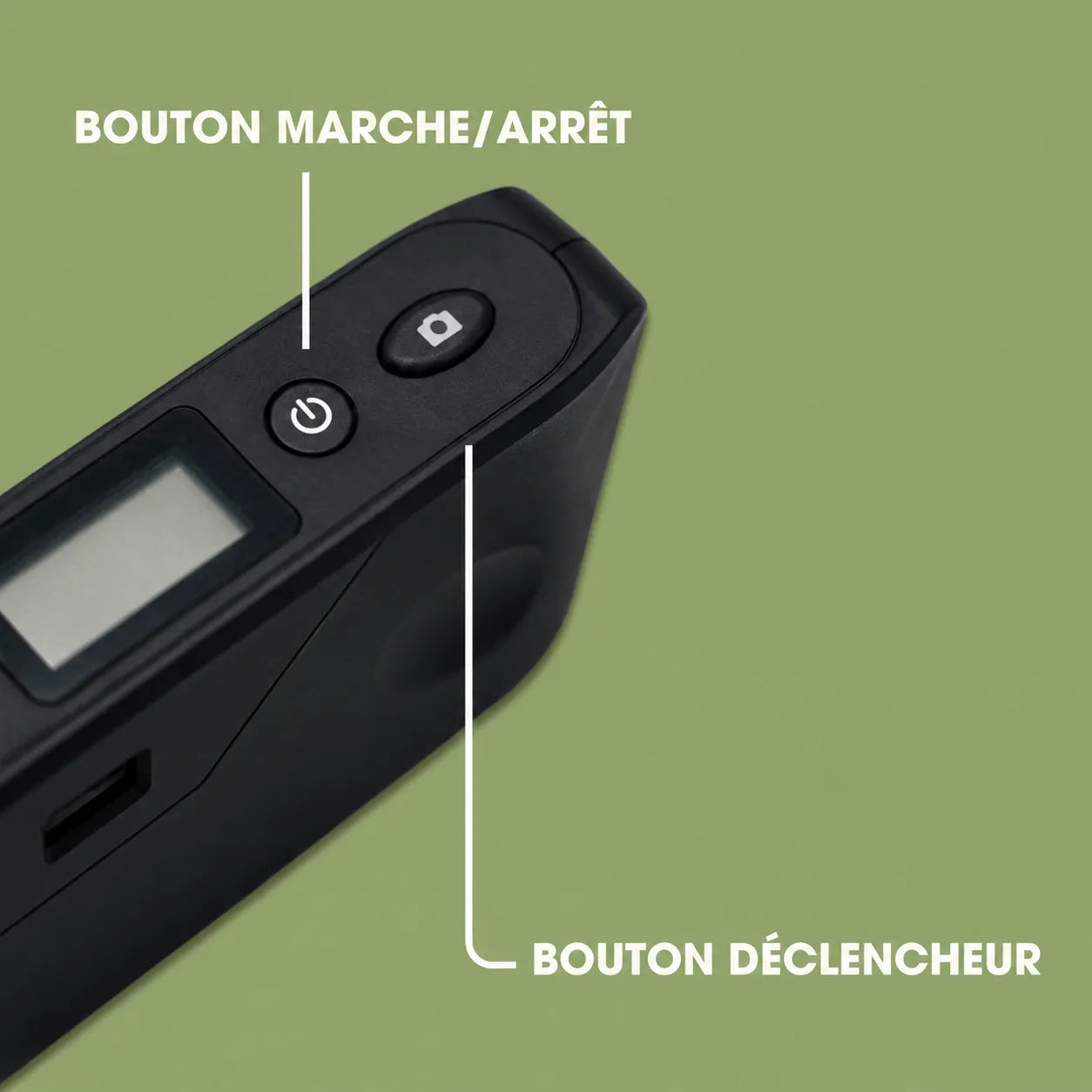 Bouton marche/arrêt et déclencheur
